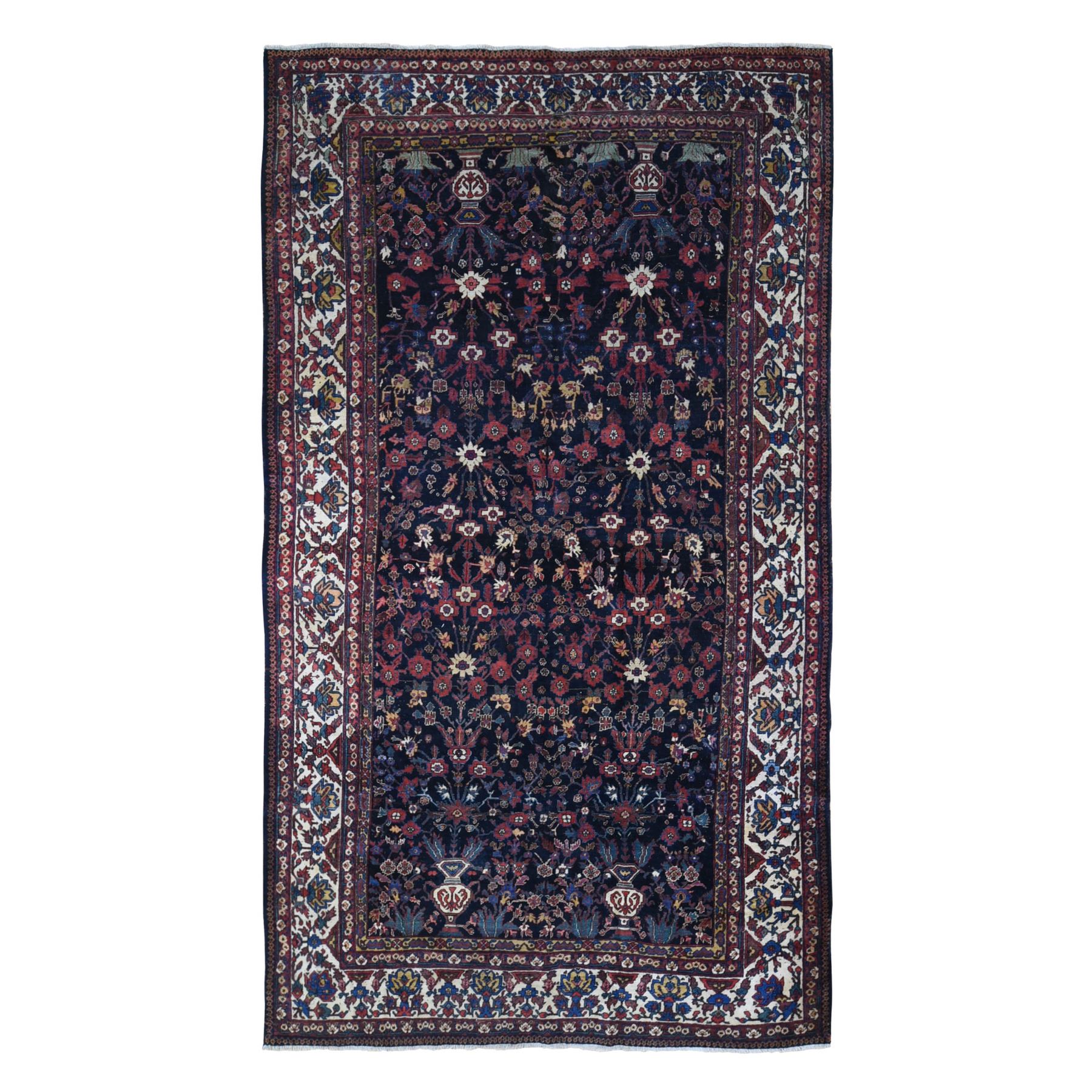 Traditional Wool Hand-Knotted Area Rug 7'2